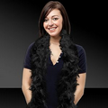 6' Black Solid Color Boa